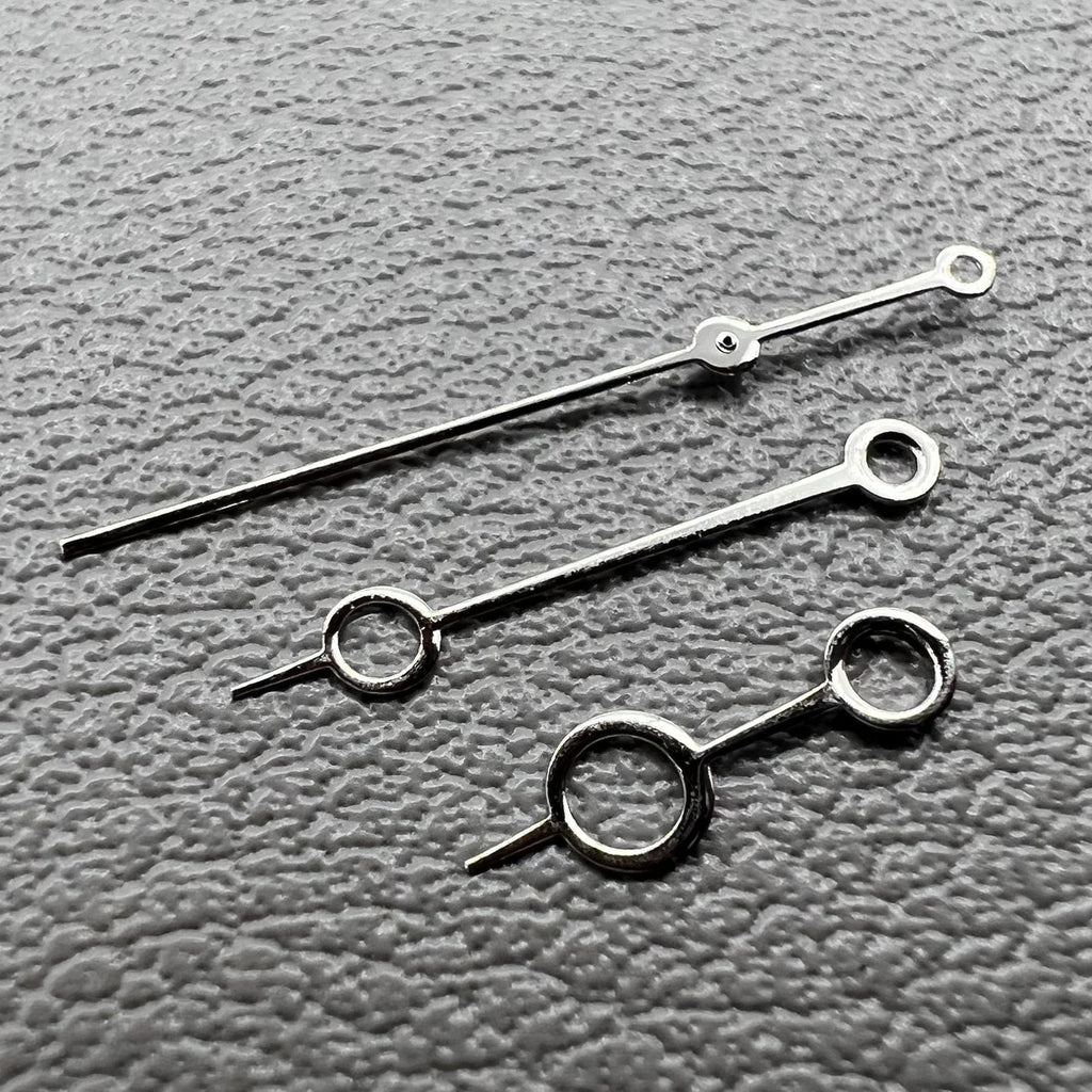 2 Sets Modified Silver Circle Hollow No Lume Watch Hands for NH35/36 NH38 NH72