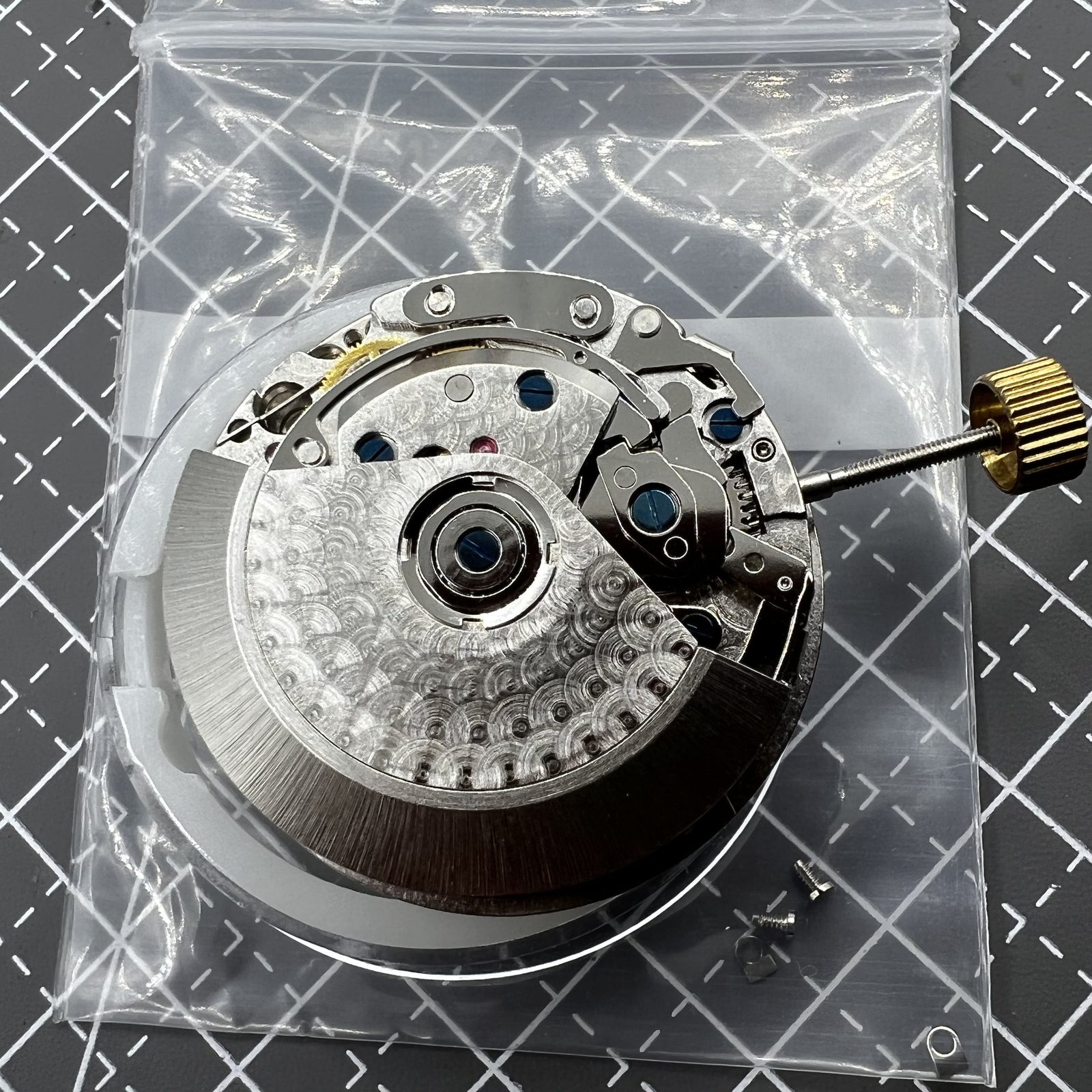 7750 Black Dial Chronograph Movement 3 Hands Small Second @9 Day Date