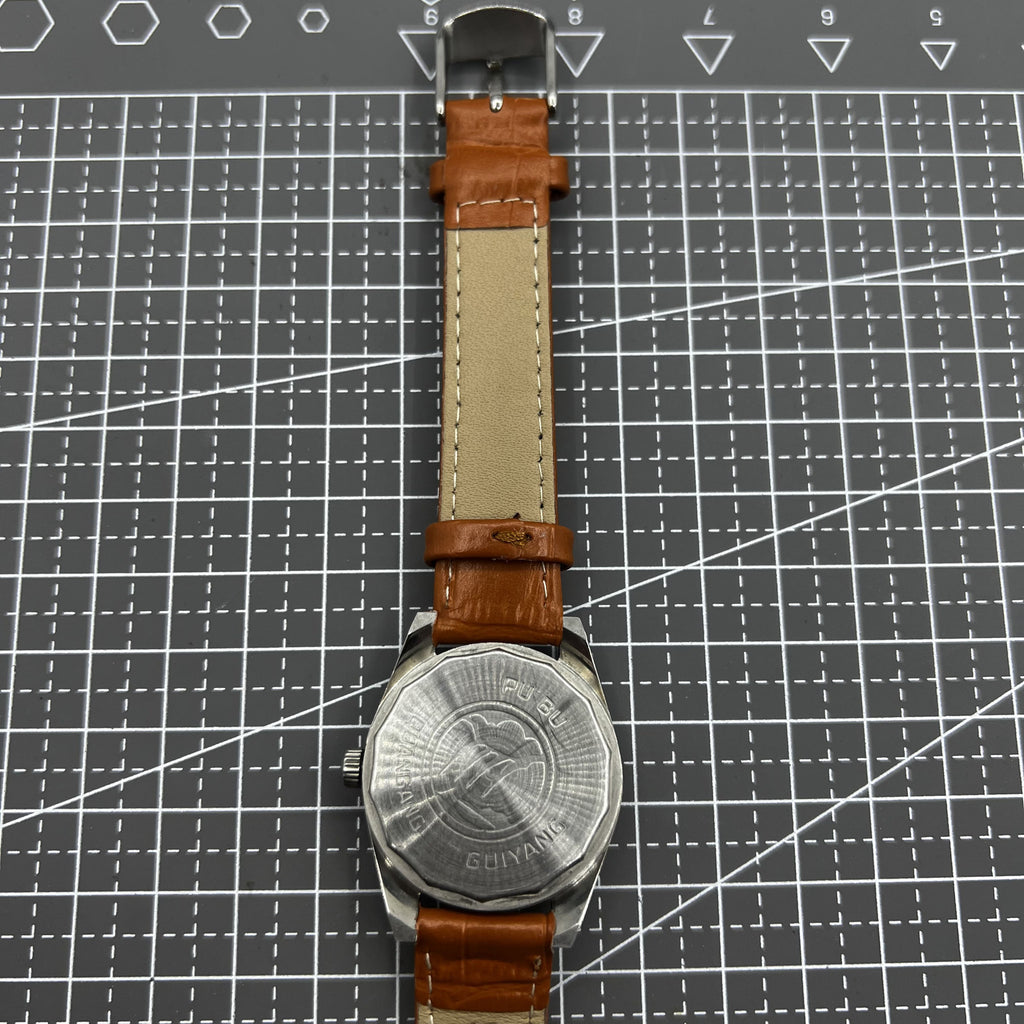 32mm China Made PUBU Manual Mechanical Watch 17 Jews Grey Dial Grey Nail