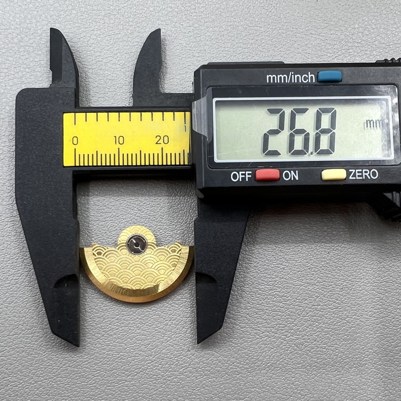 Golden Sea Wave Carved Rotor Oscillating Weight for NH35 NH36 Movement