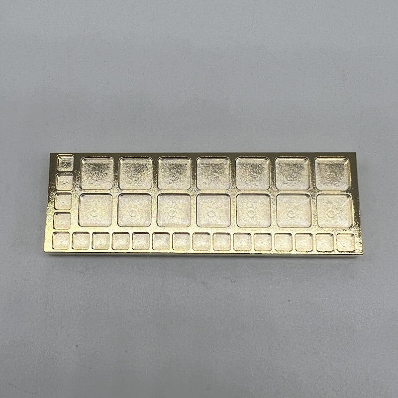 75mm 33 Suqare Grids Copper Golden Tray Container for Screws Watch Repair Kit