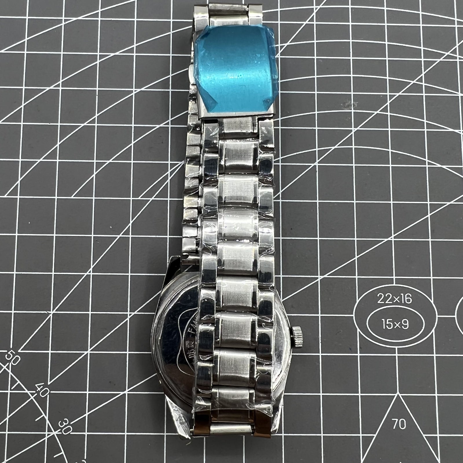 38mm SHANGHAI DIAMOND Manual Mechanical Watch 17 Jews White Dial Silver Case