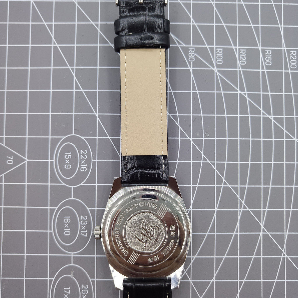 38mm Shanghai Factory Made Manual Mechanical Watch White Dial 3 Hands 19 Jews