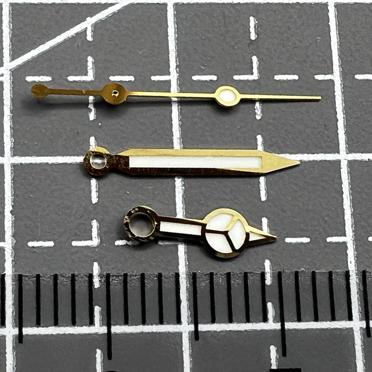 12.5mm Golden Trim C3 BGW-9 Blue Lume Watch Hands Set for SKX/SBBN NH35A/NH36