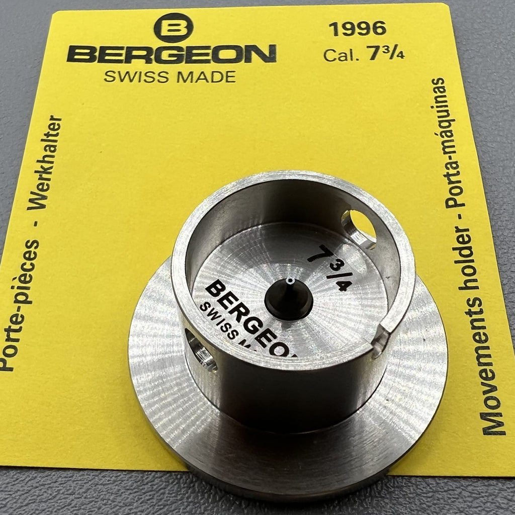 Bergeon 1996 Cal.7 3/4 Movement Holder with Adjustable Hollow Center Screw