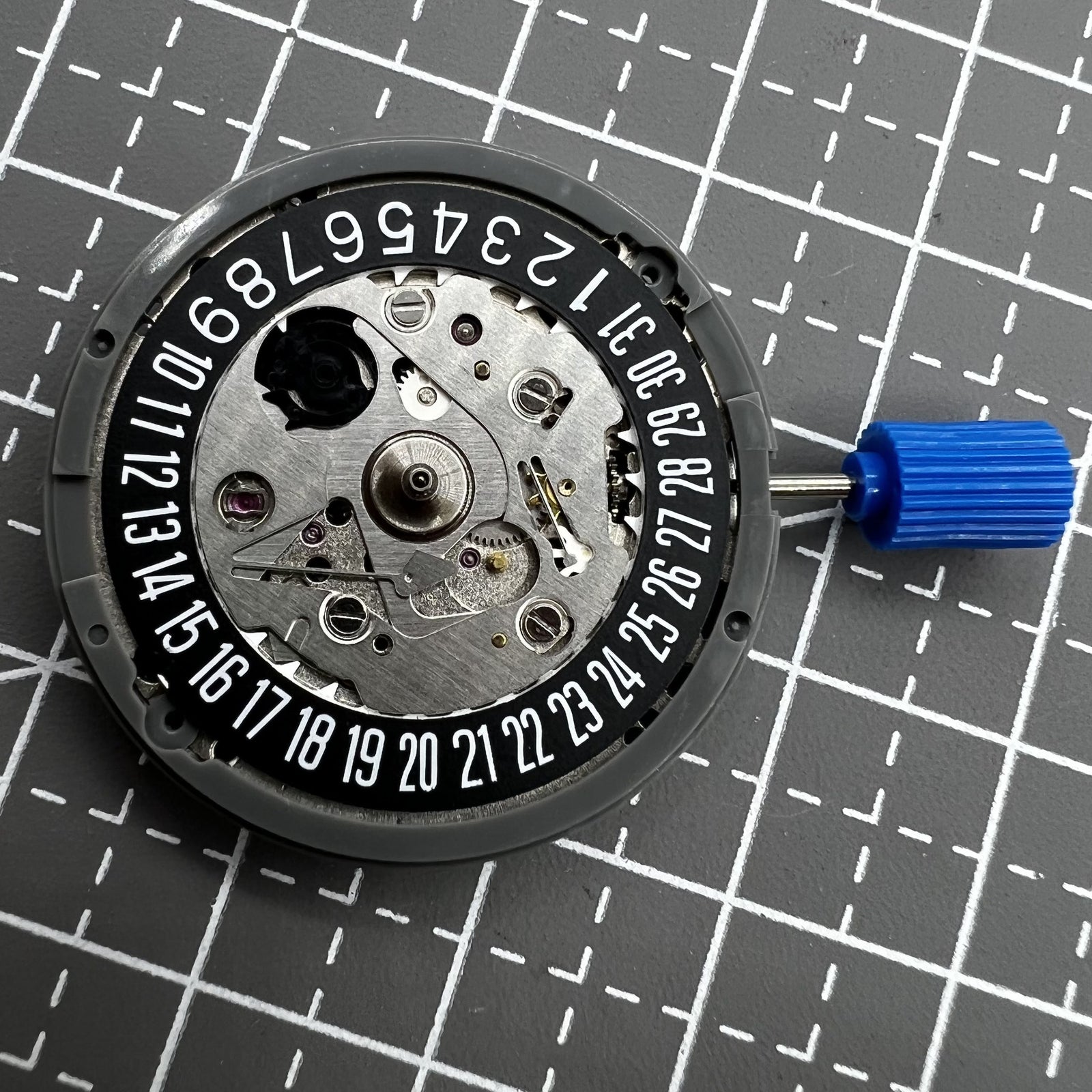 SEIKO NH35 Black Disk Mechanical Automatic Watch Movement Date At 6