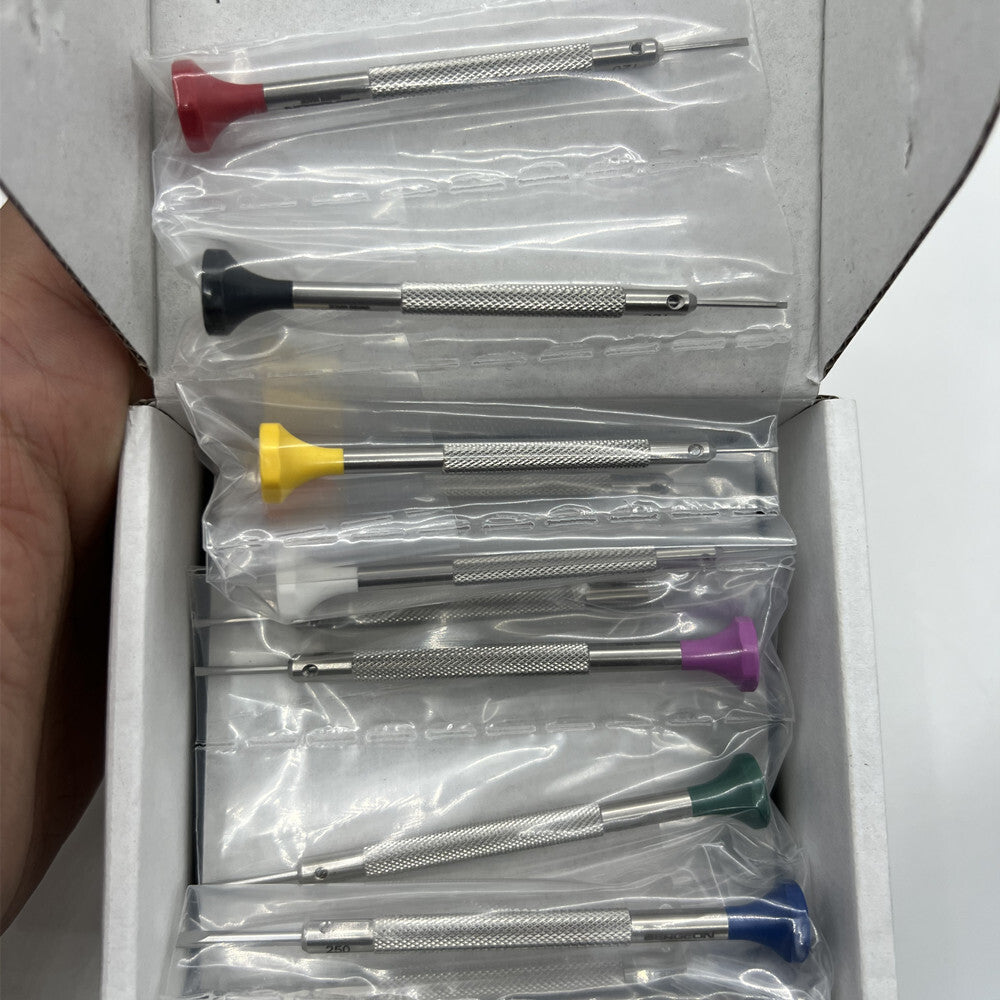 Bergeon 30081-S10 10 Ergonomic Watchmakers Screwdrivers Set With Rotating Stand