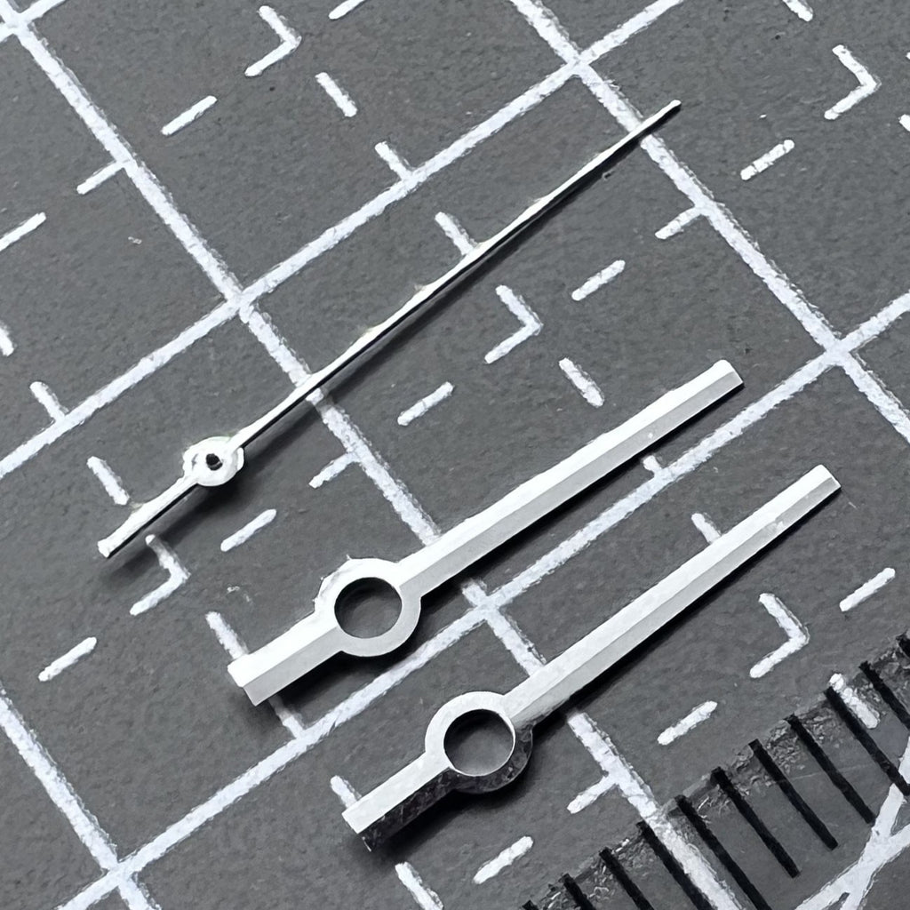 Silver No Lume Watch Hands For Movement Seiko NH36 NH35 7S26 Replacement
