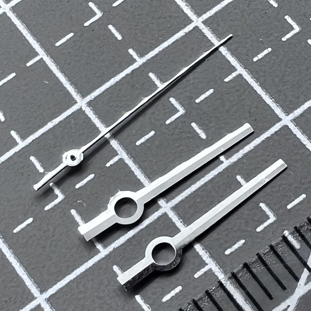 Silver No Lume Watch Hands For Movement Seiko NH36 NH35 7S26 Replacement