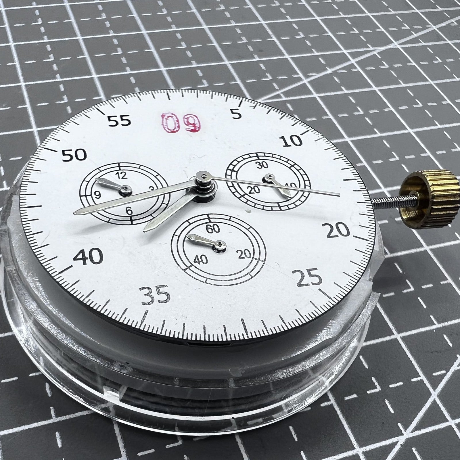 Made China 7750 Automatic Chronograph Movement @3 @6 @9 ETA 7753 Configuration