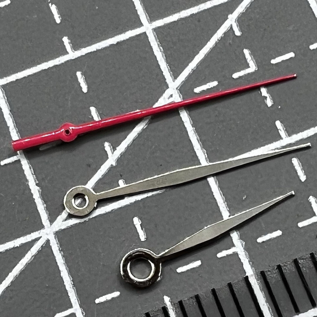 2 Sets/Pack 14mm Silver Trim Watch Hands for Miyota 2315 2035 2036 2115 2305