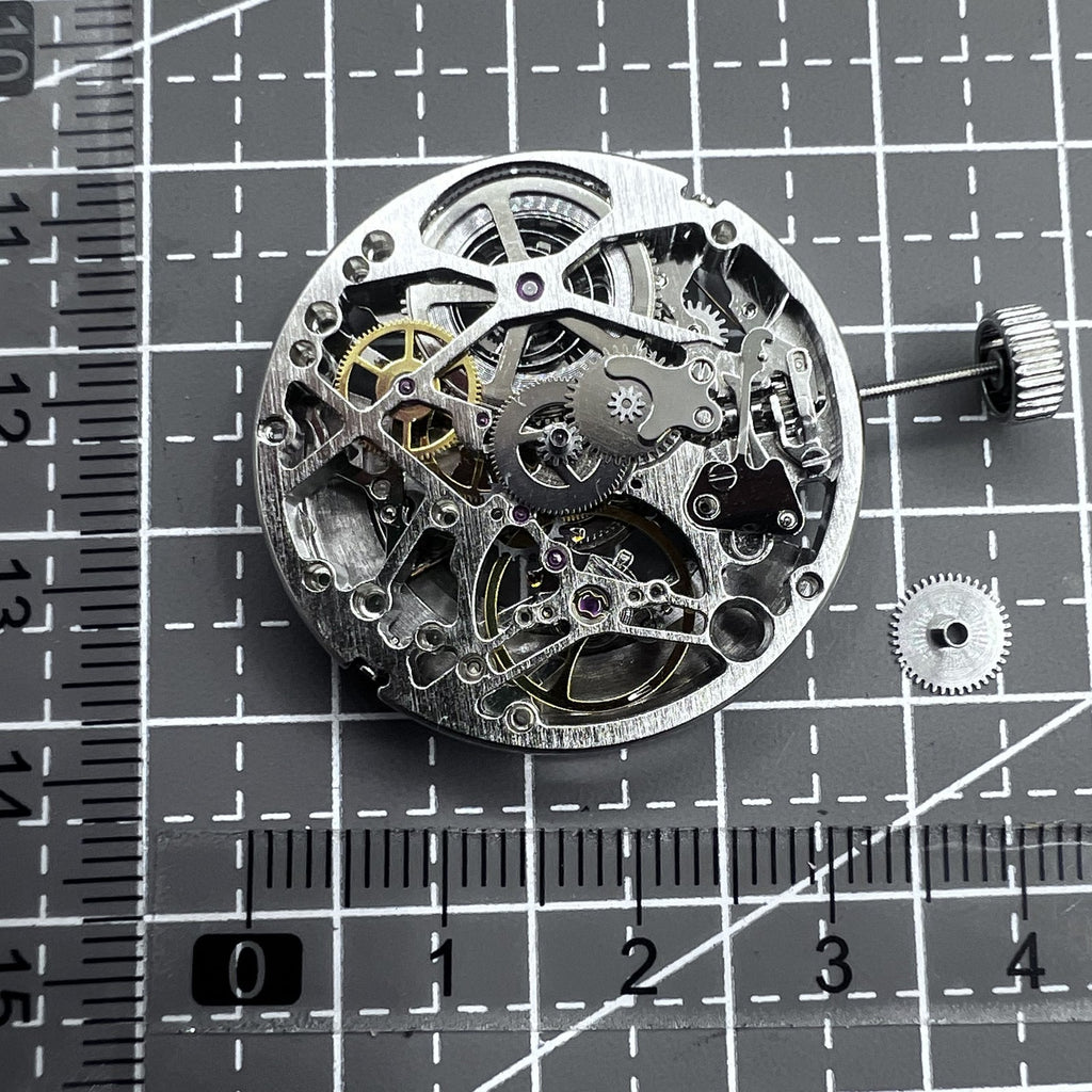 Tianjin Silver Hollow Carved 24 Jews Automatic Mechanical Movement