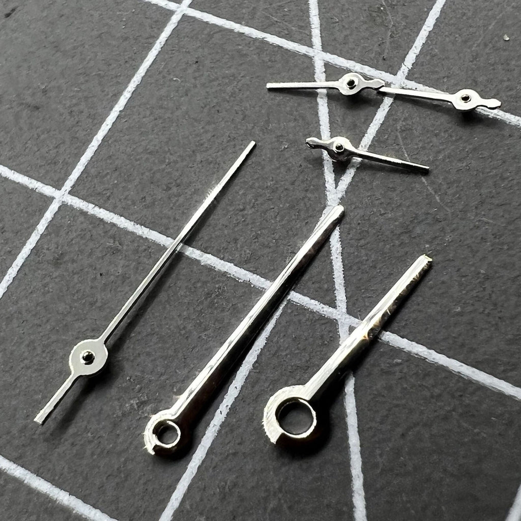 2 Sets No Lume Silver Trim Watch Hand for Movement VX3J VX9J VX7J VX3N VX9N VX42