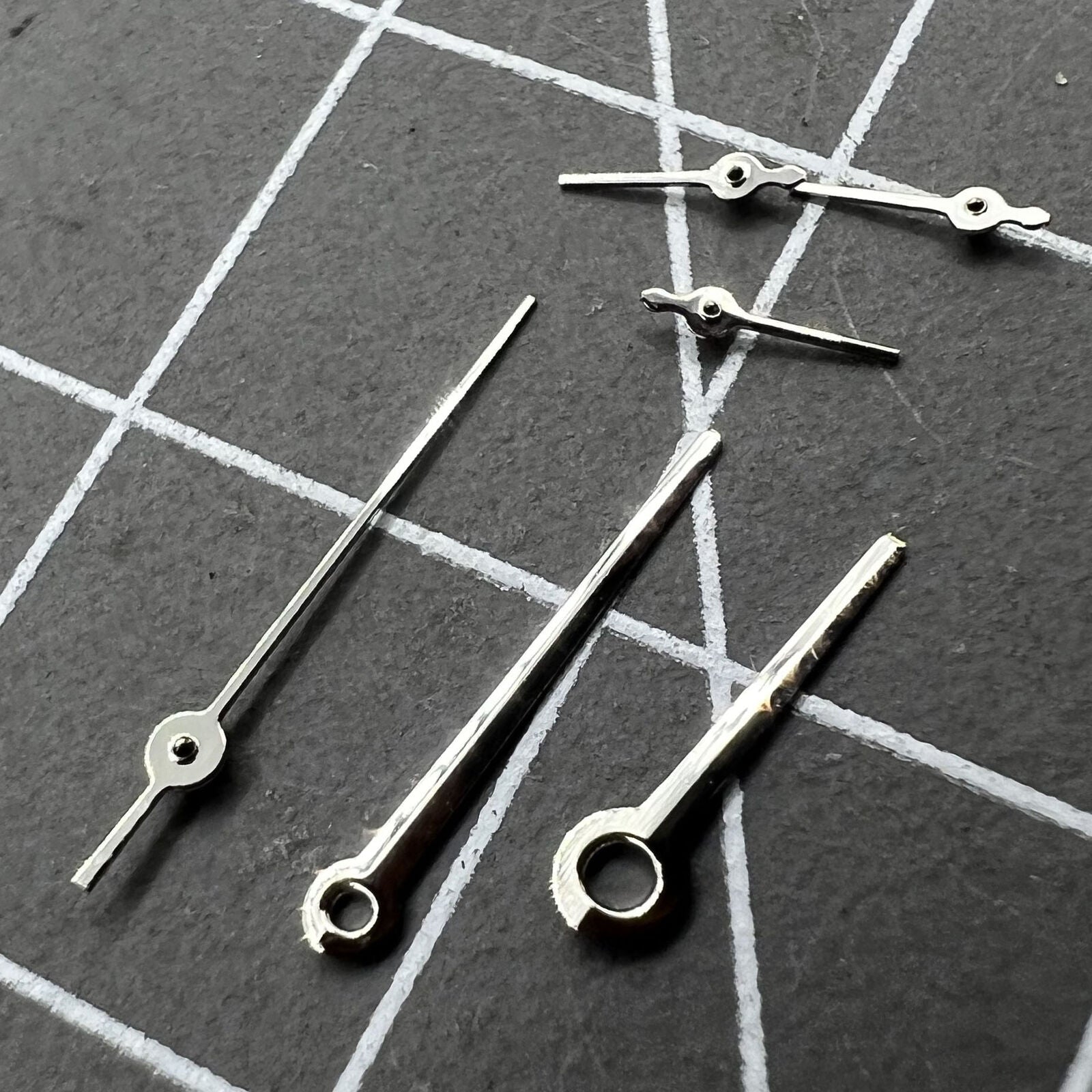 2 Sets No Lume Silver Trim Watch Hand for Movement VX3J VX9J VX7J VX3N VX9N VX42