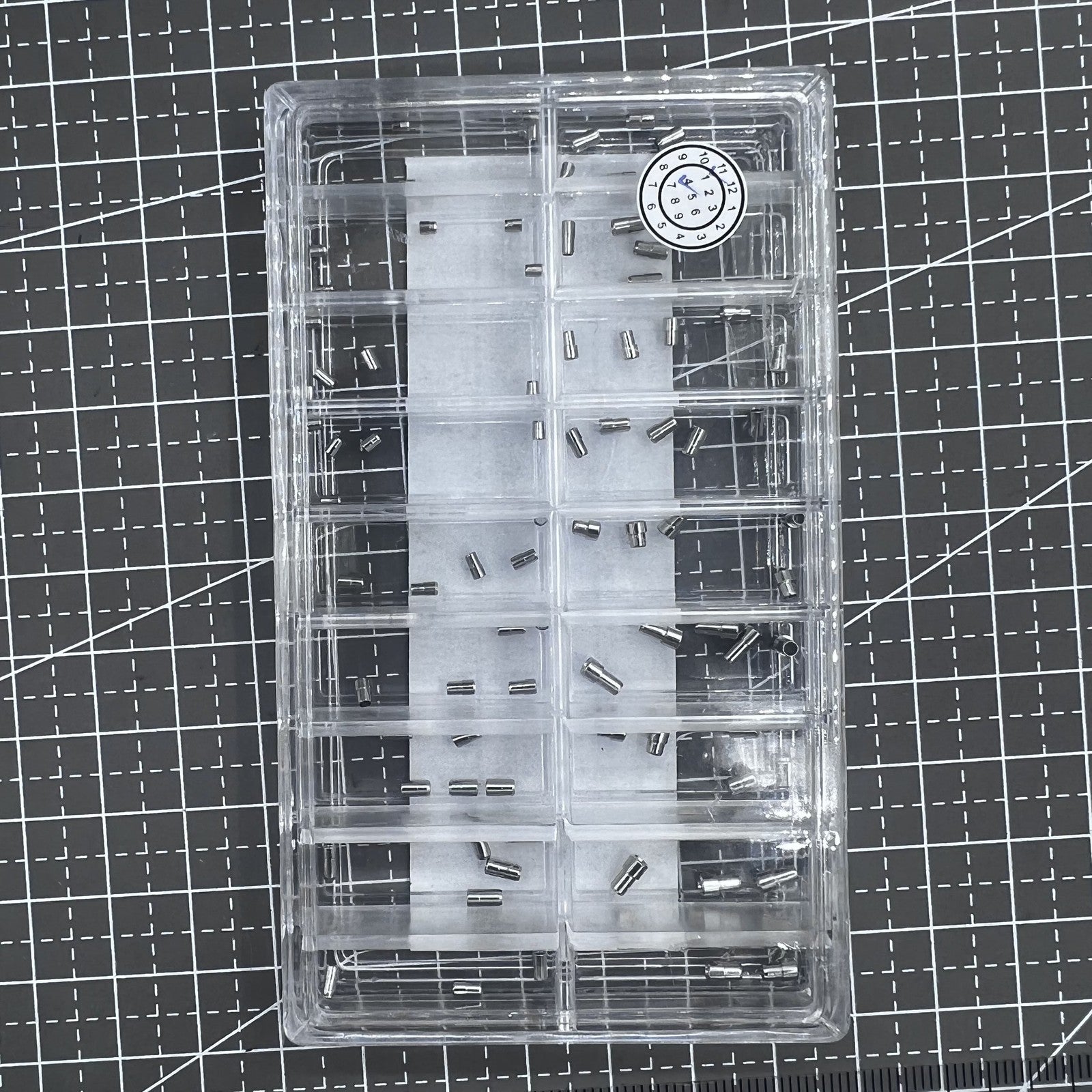 90PCS/Box AC-628SS-5 Stainless Steel Watch Crown Tube 1.5mm-2.5mm Diameter