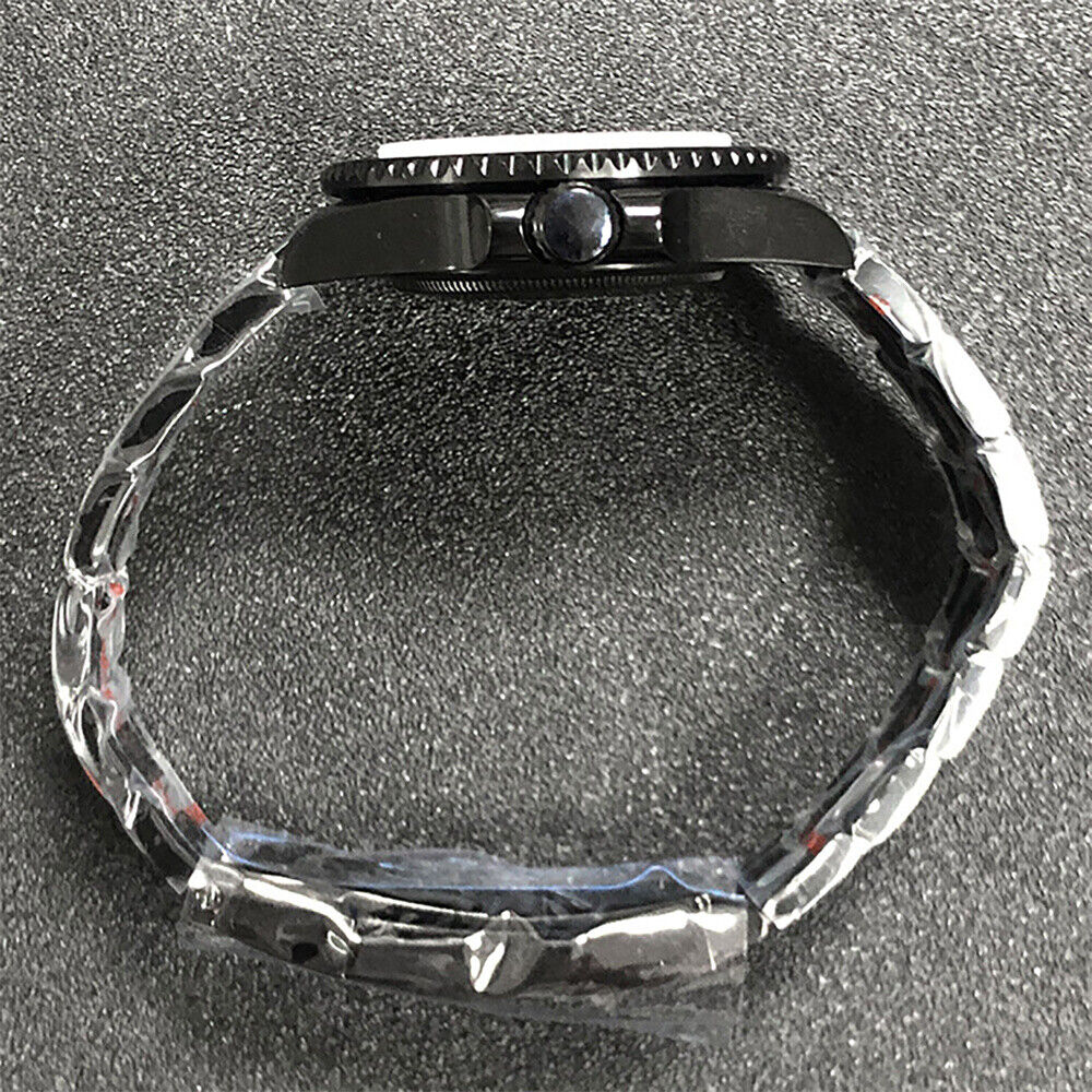 40mm PVD Strap Sapphire Glass Ceramic Ring Watch Case for NH35/NH36