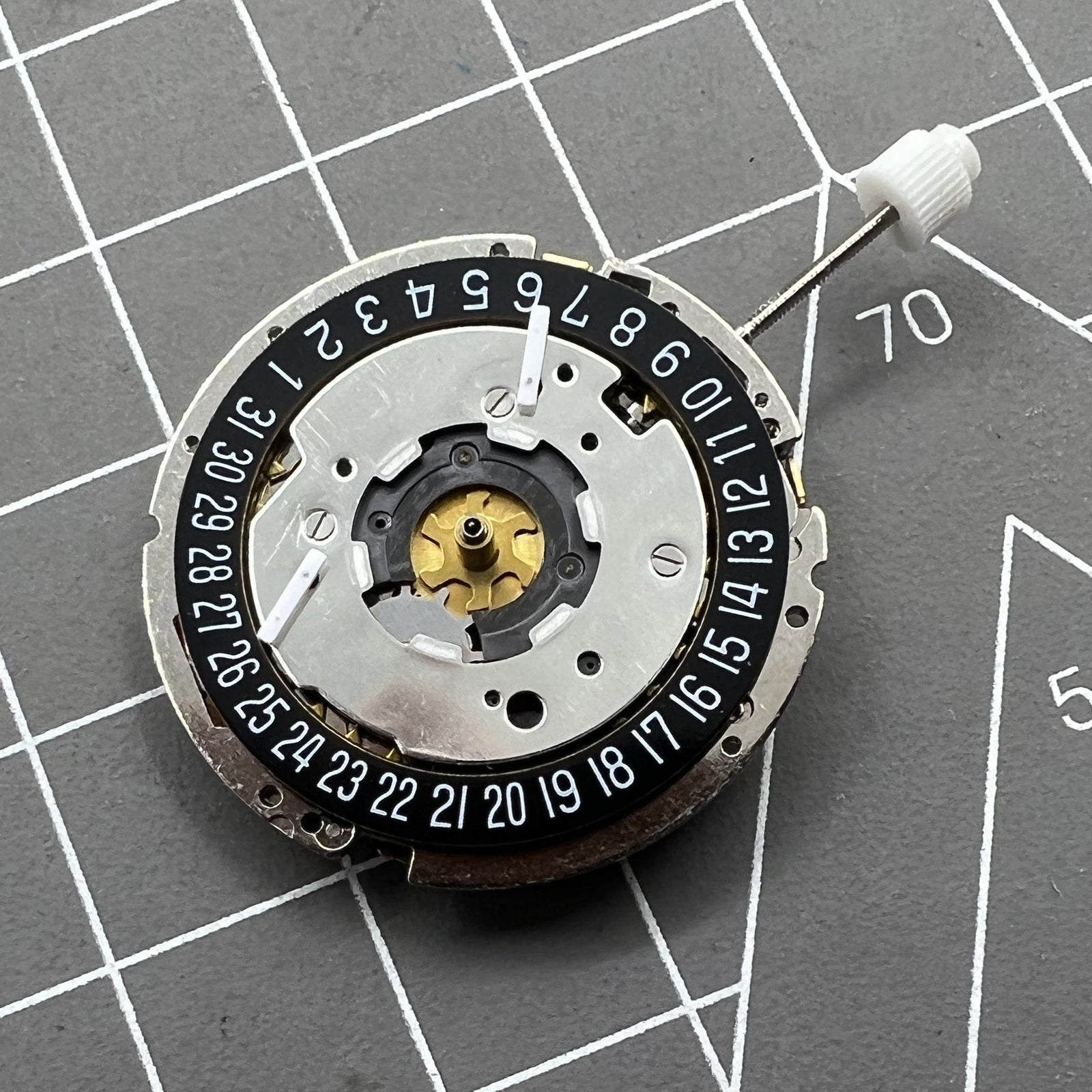 Golden ISA 8271 Date At 6 Quartz Movement Multifunctional