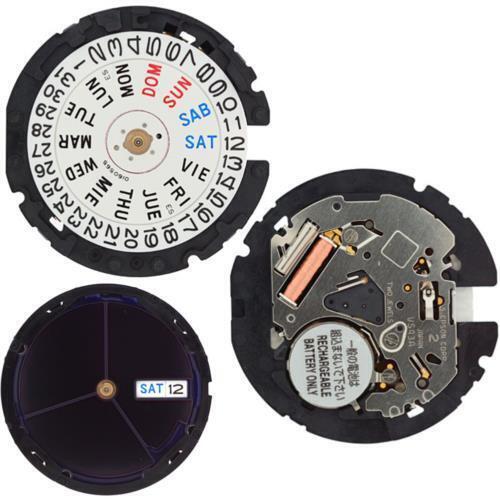 Hattori Epson TMI VS43 VS43A Watch Quartz Movement Solar Power Japan Made