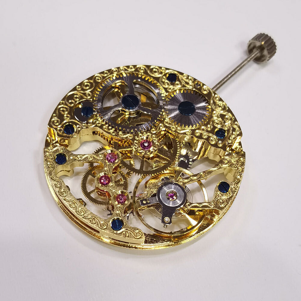 Seagull ST3600 Mechanical Golden Hollow Movement for ETA 6497 Second at 9