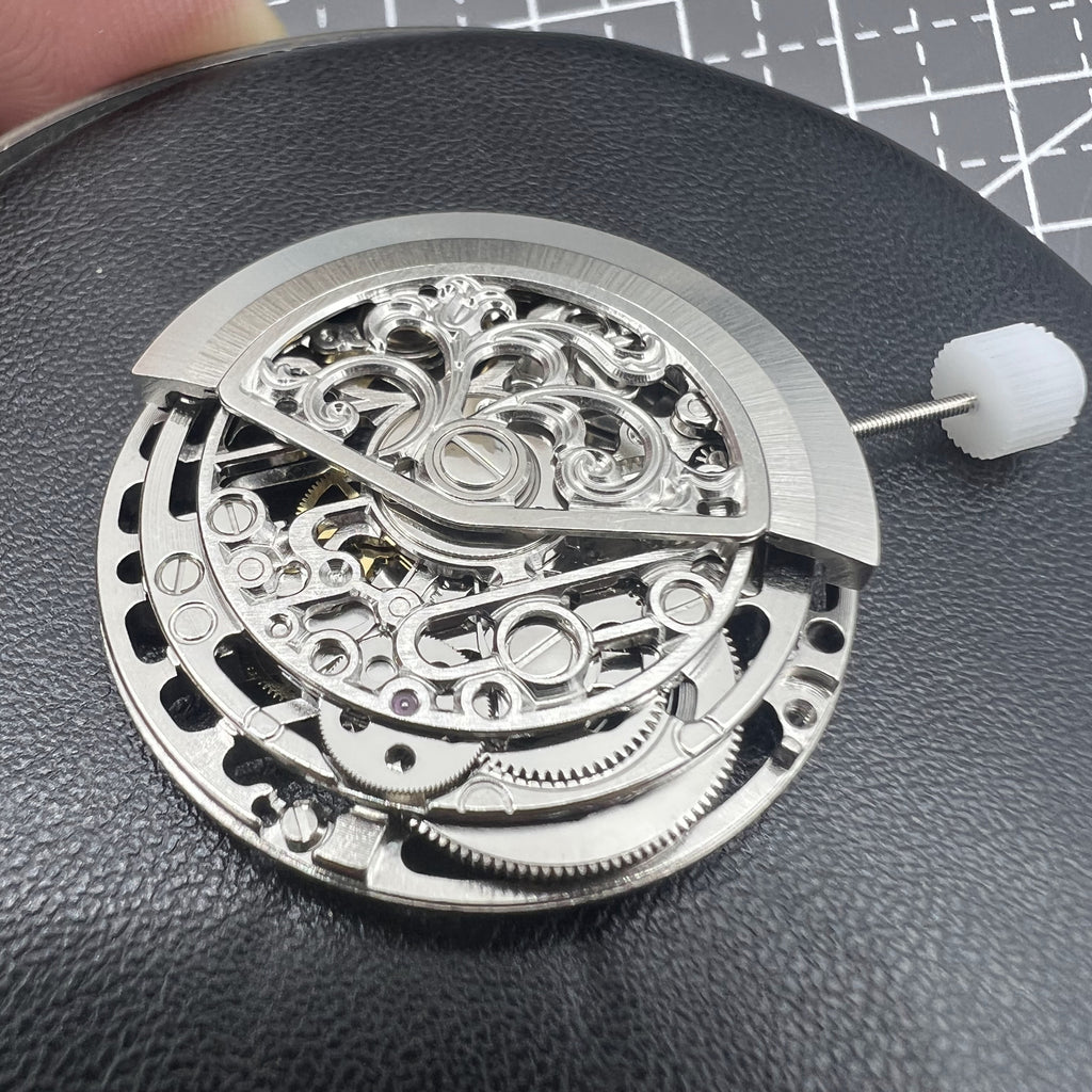HZ7500A Silver Hollow Round Automatic Mechanical China Made Movement