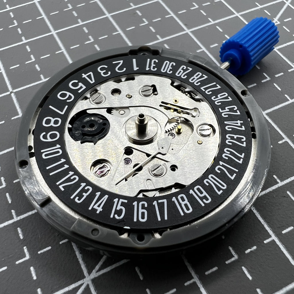 SEIKO NH35 Black Disk Mechanical Automatic Watch Movement Date At 6