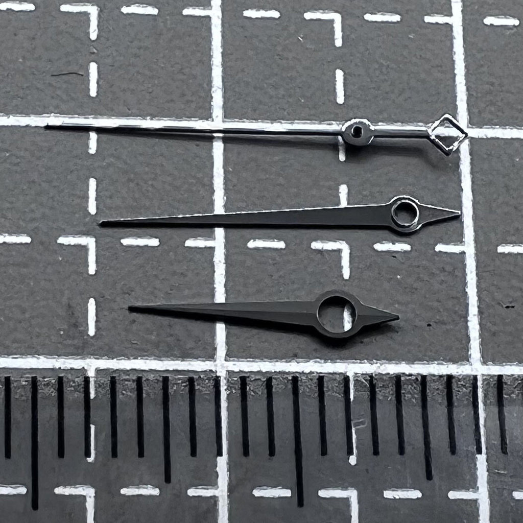 8mmx12mmx12.5mm Black Trim Watch Hands Set for ETA2824 2836 PT5000 Movement