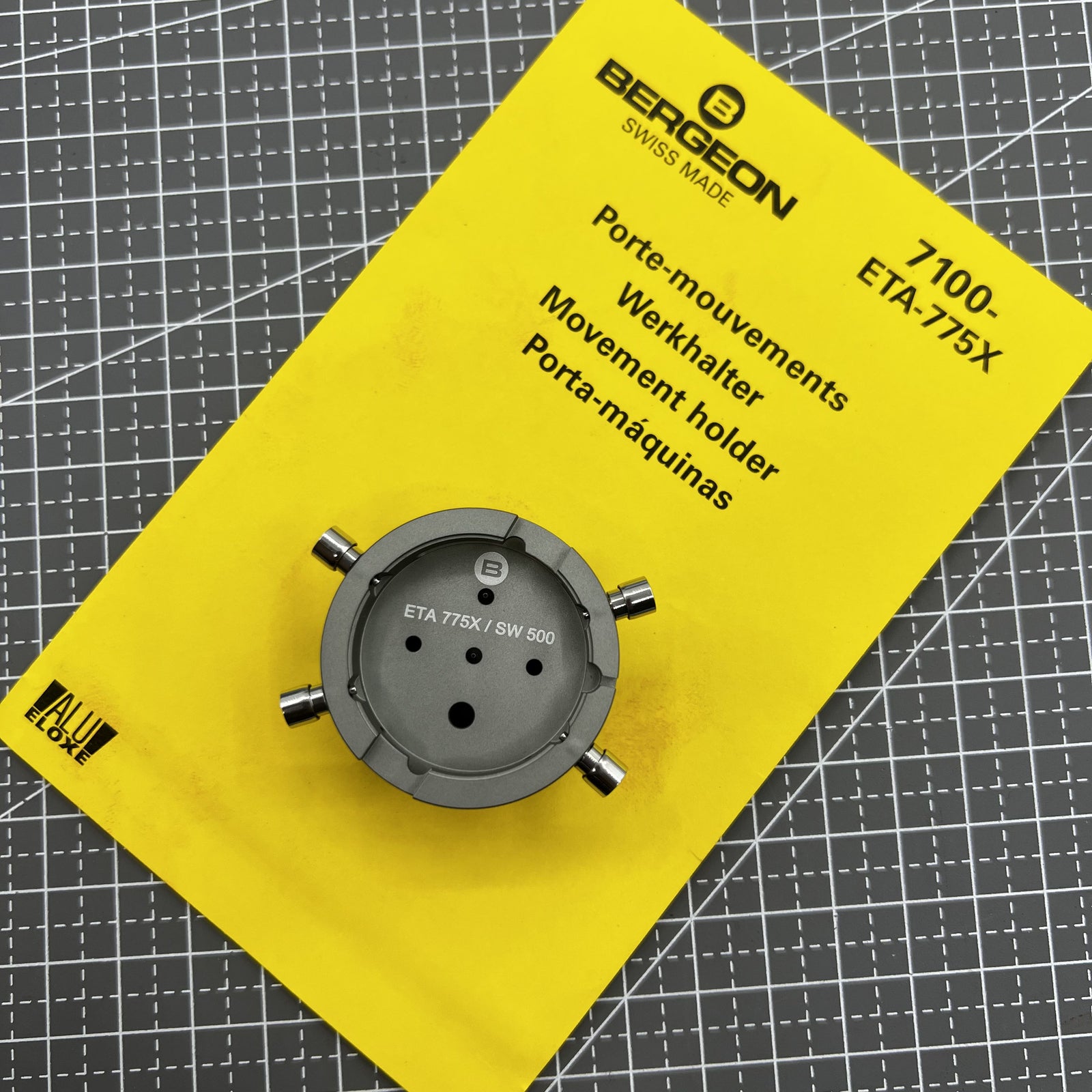 Swiss Bergeon 7100-ETA-775X Movement Holder ETA 7750-7758 / SW500 13 1/4 Tool