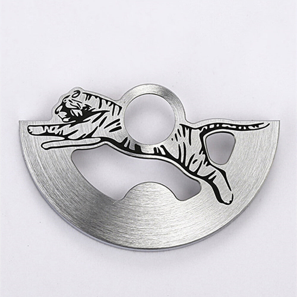 Silver Tiger Carved Rotor Oscillating Weight for Seiko NH35 NH36 Movement