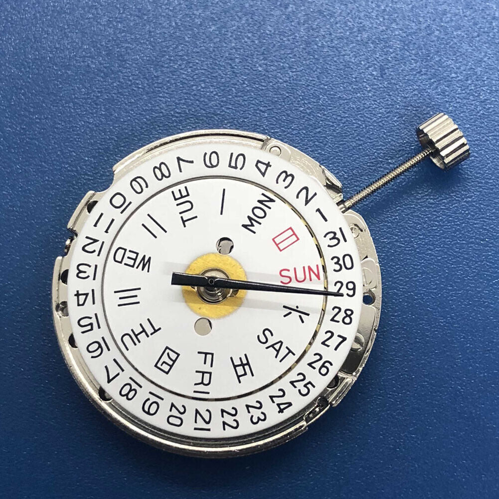 DG2813 Automatic Mechanical Movement Day Date Silver Tian Jing 2813