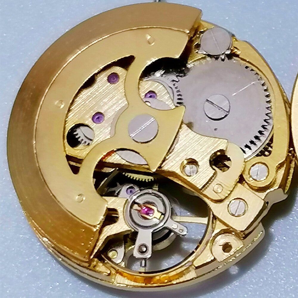 26.5mm Diameter 7120 Automatic Mechanical Watch Movement Golden Hollow