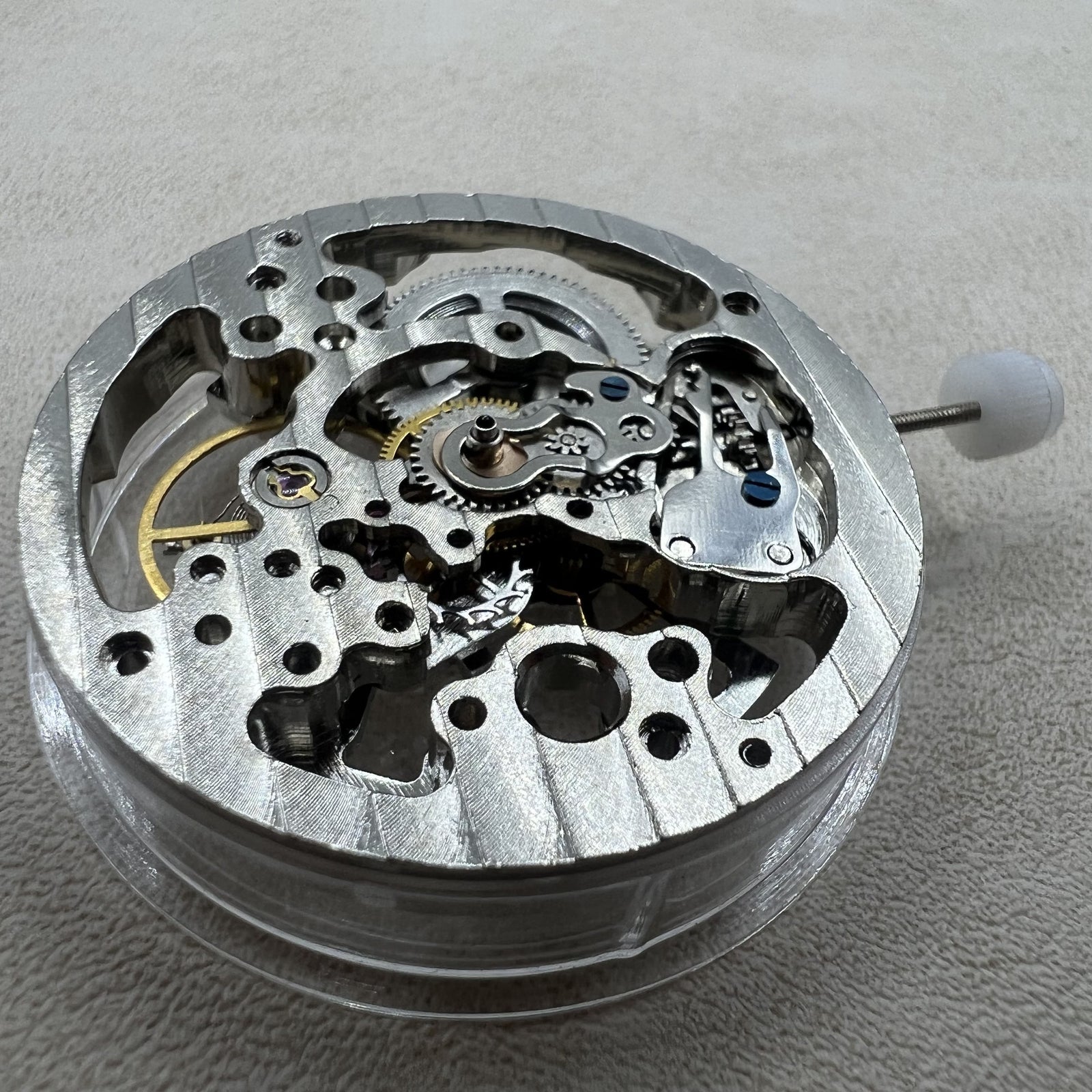 Hollow Silver Manual Winding Mechanical Movement