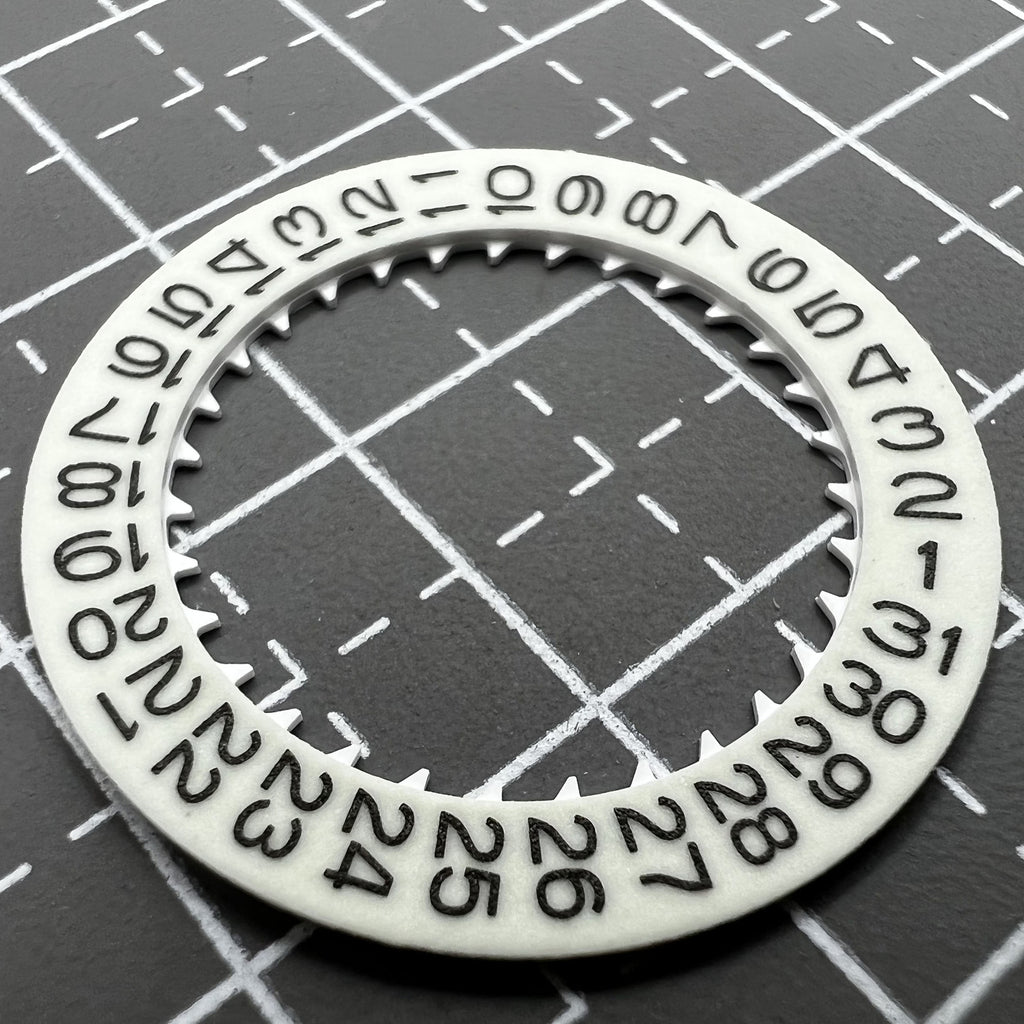 White Background Blue Luminous Numerals Disk Date Wheel for Miyota NH35 NH36