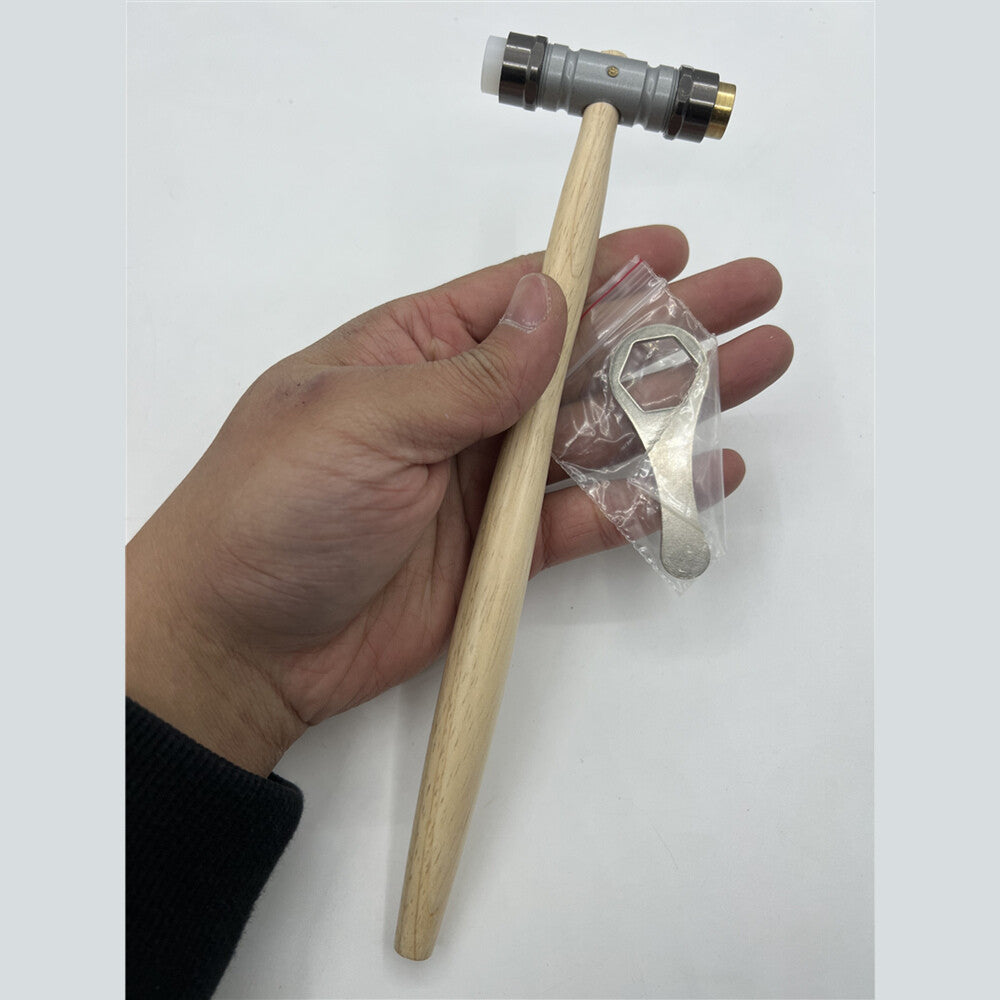 Bergeon 30417 Watchmaker Hammer With Replaceable Brass / Synthetic Ends