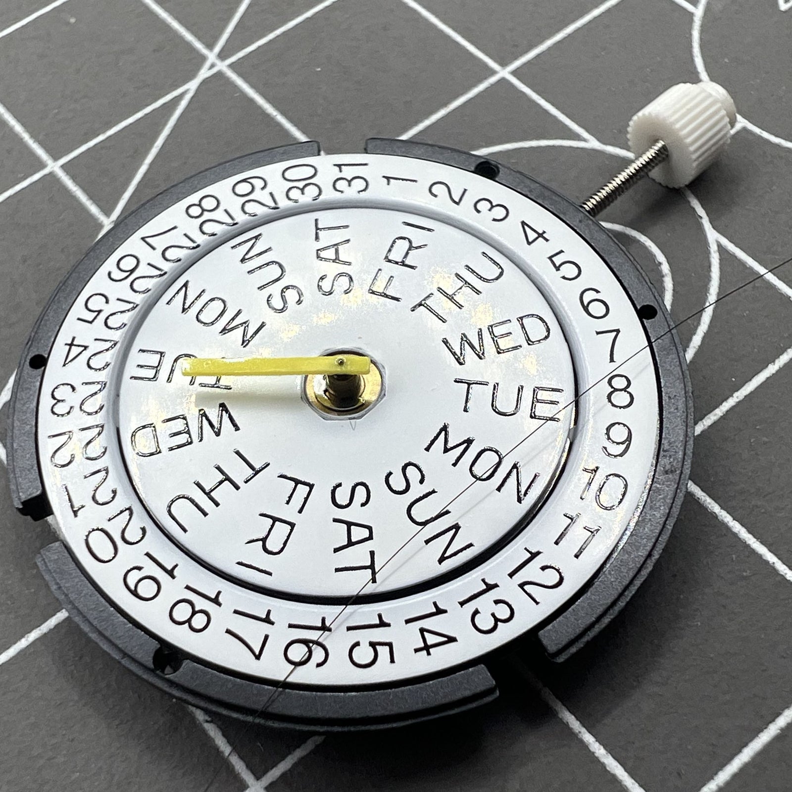 ISA317 Watch Quartz Movement 3 Hands Double Calendar