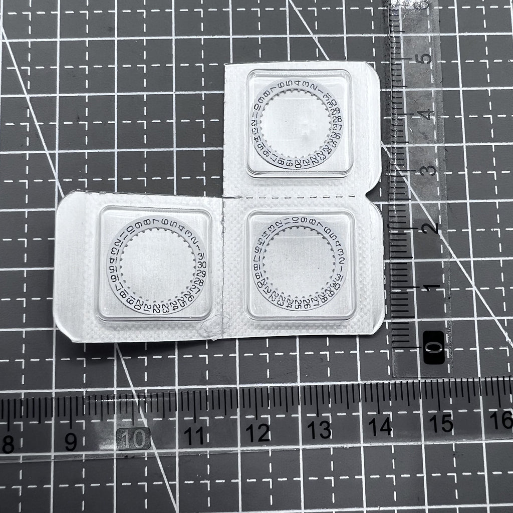2 PIECES White Date Disk Wheel Date Wheel Date At 3 for Movement ETA 256.111