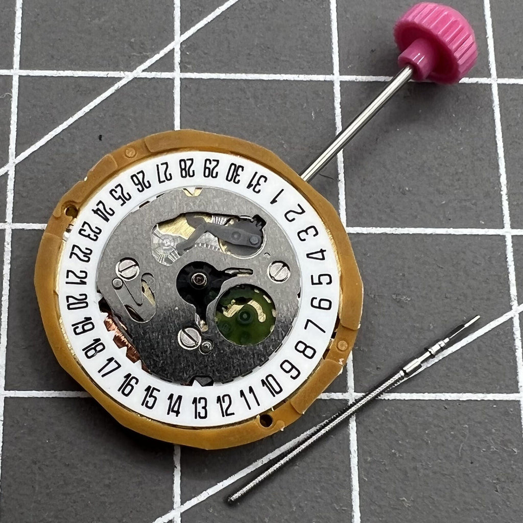 Miyota 9T13 Date at 6 Quartz Movement Japan Made