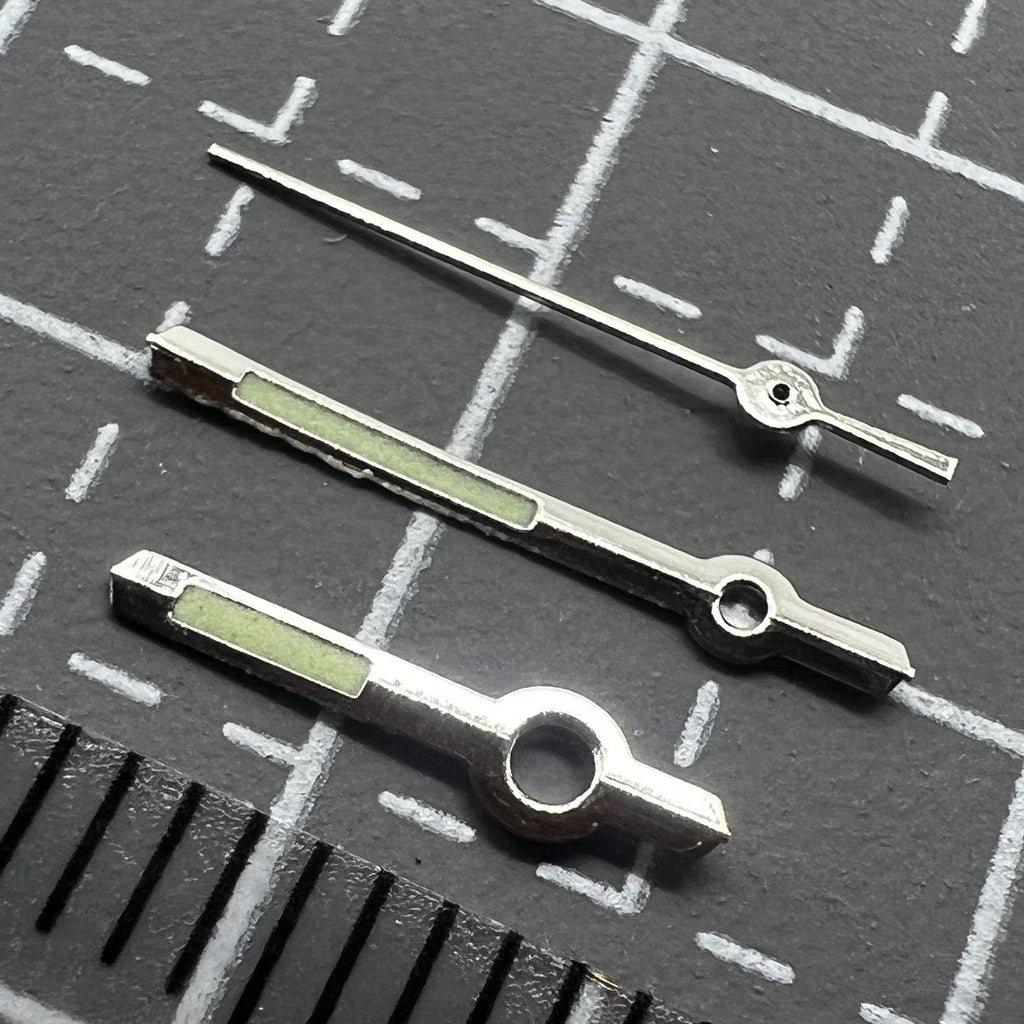 2 Sets/Pack Watch Hands Silver Luminous For Miyota 2035 Movement P1-H2-C14
