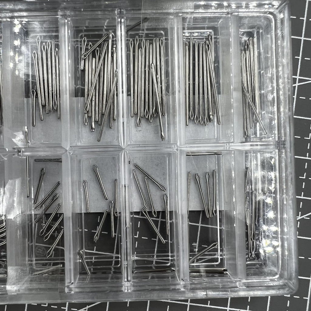 10PCSx18 Dia 0.8mm Stainless Steel Open End Pins Kit Pins Size From 4~21mm
