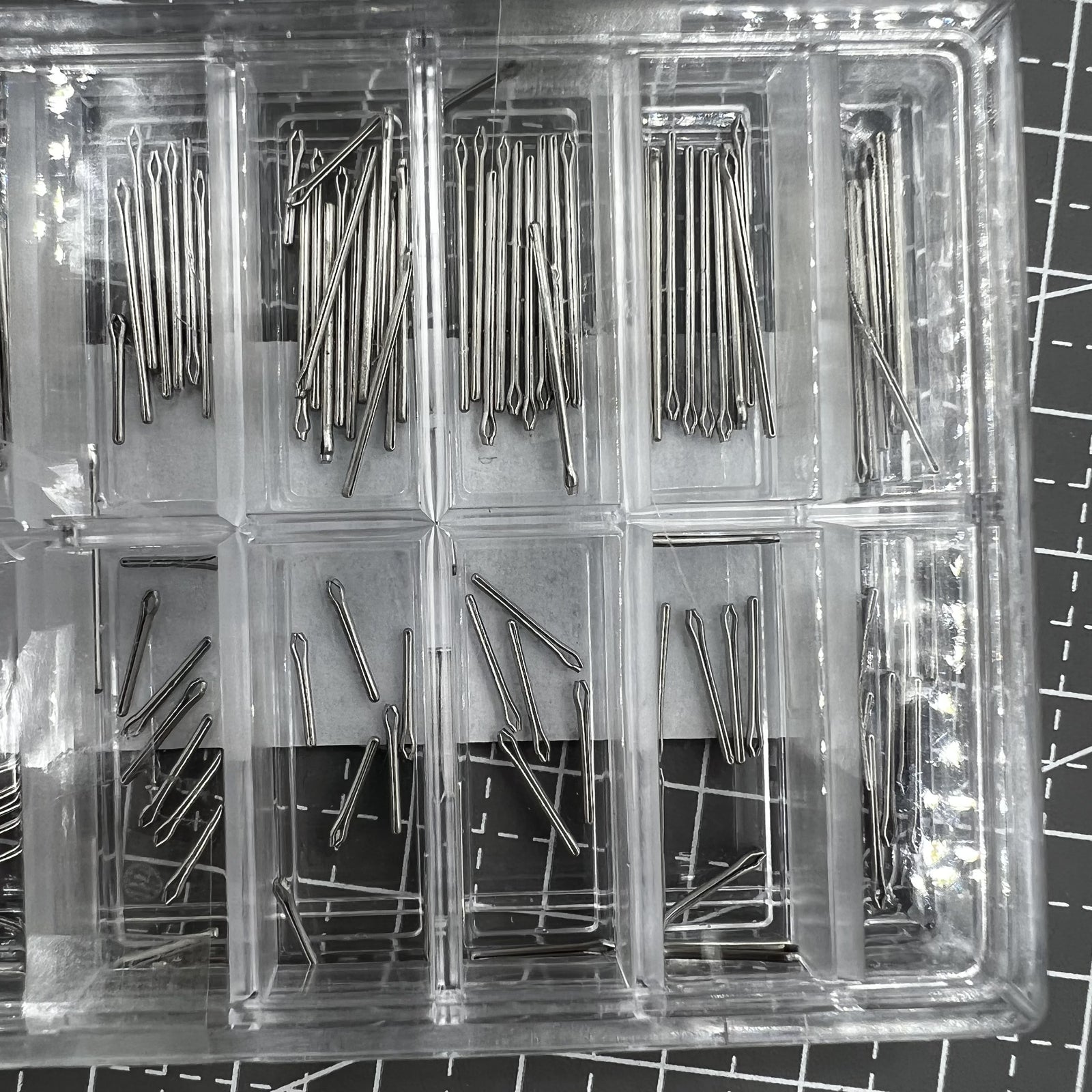 10PCSx18 Dia 0.8mm Stainless Steel Open End Pins Kit Pins Size From 4~21mm