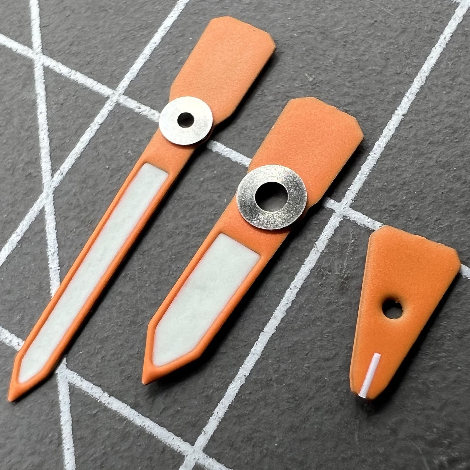 Orange Painted C3 Luminous Enamel Watch Hands for Casioak GA2100 GAB2110 Watch
