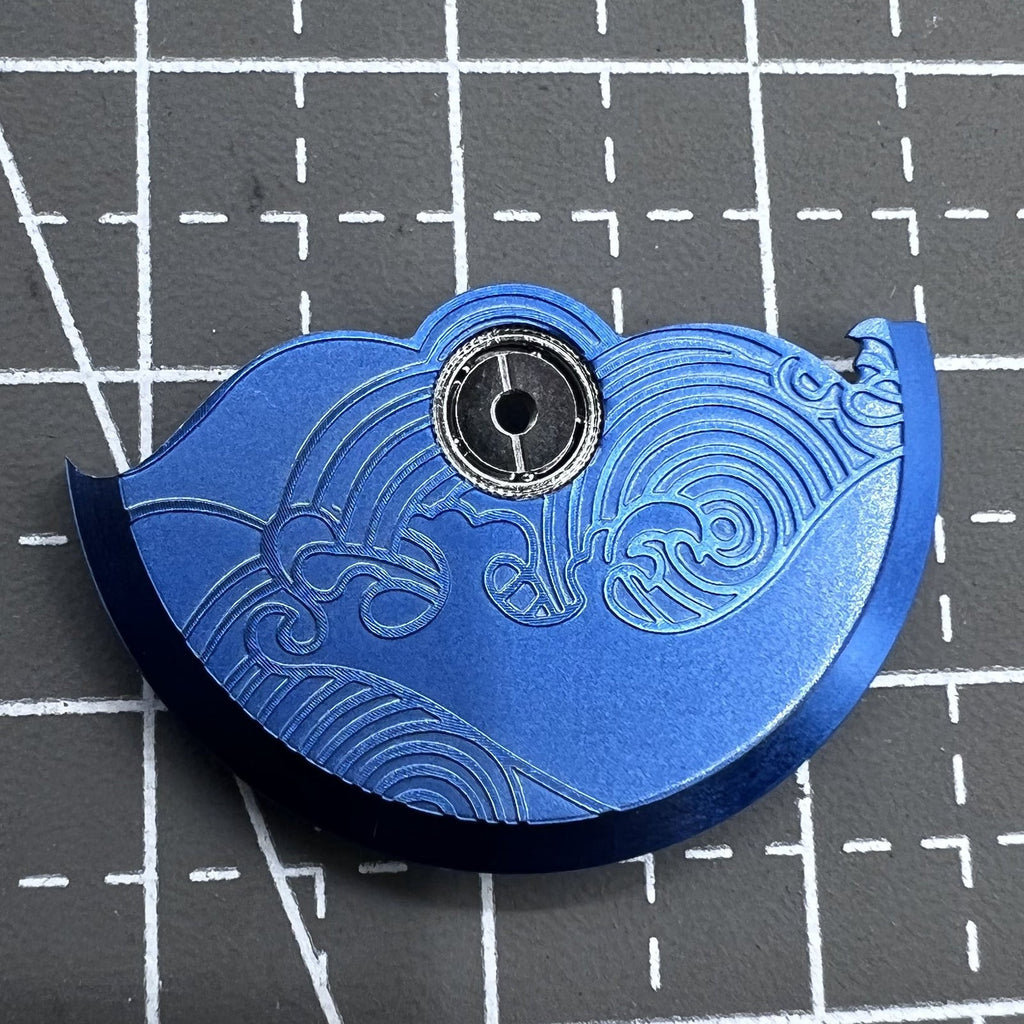 Blue Modified Auspicious Cloud Rotor Oscillating Weight for Movement NH35 NH36
