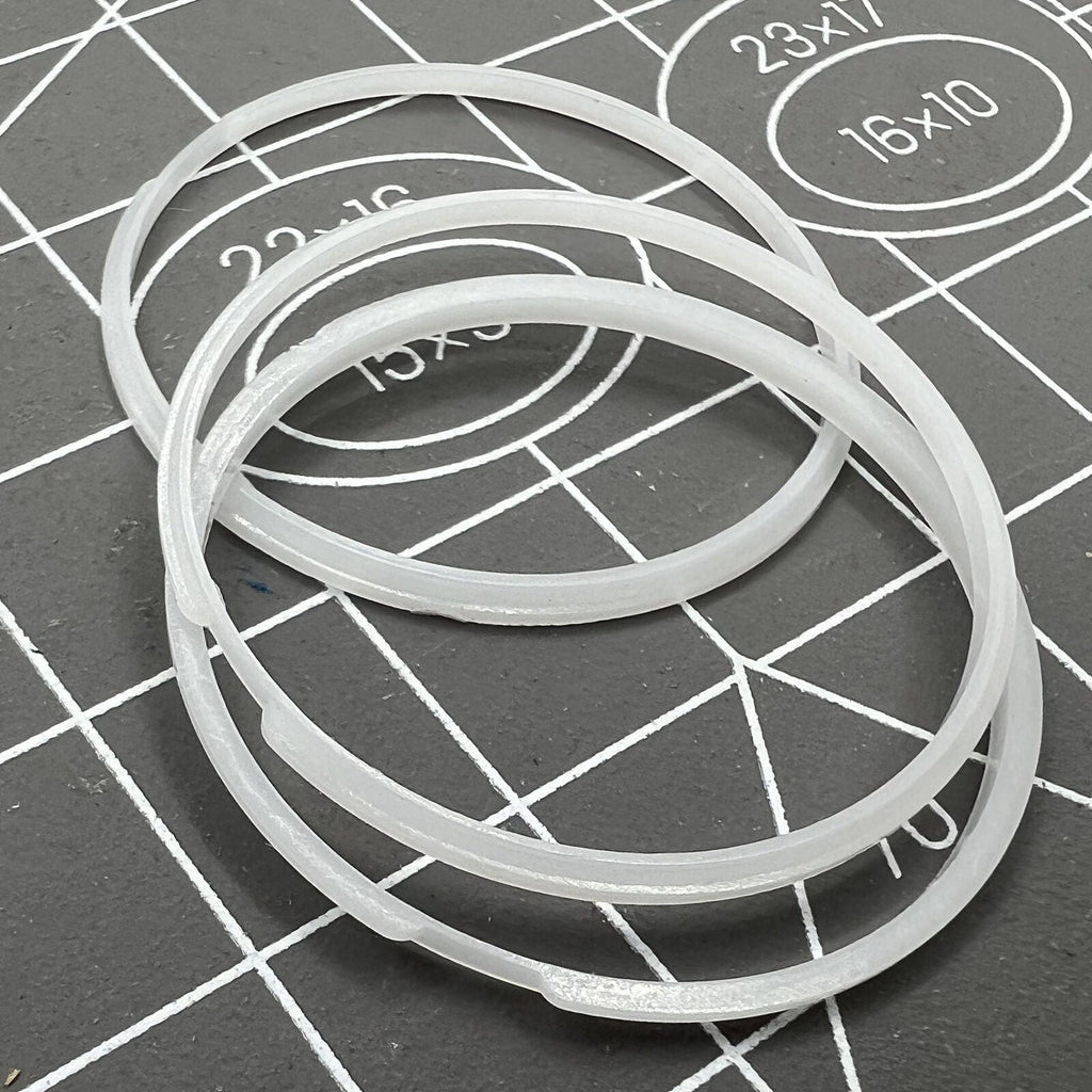 5 PIECES White Cushion Mount Spacer Ring Fixing Ring for 7009 Movement