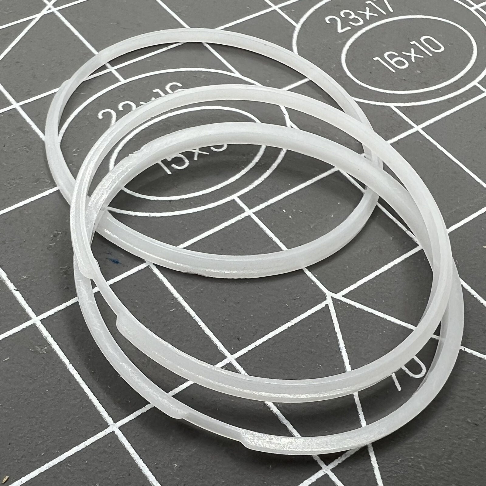 5 PIECES White Cushion Mount Spacer Ring Fixing Ring for 7009 Movement