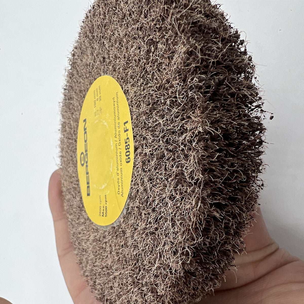 Bergeon 6085-F1 Medium Grain Abrasive Wheels Aluminum Oxide Polishing Brush