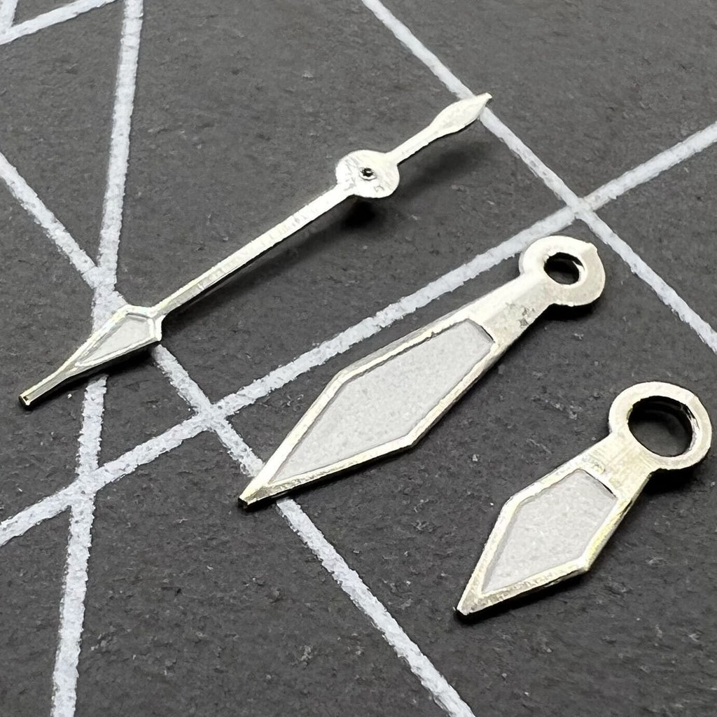 2 Sets/Pack Silver Lume Sets Watch Hands For Miyota 2035 Quartz Movement