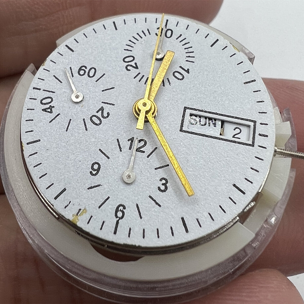 Asian 7750 Automatic Chronograph Movement Day D3 ETA 7750 Configuration