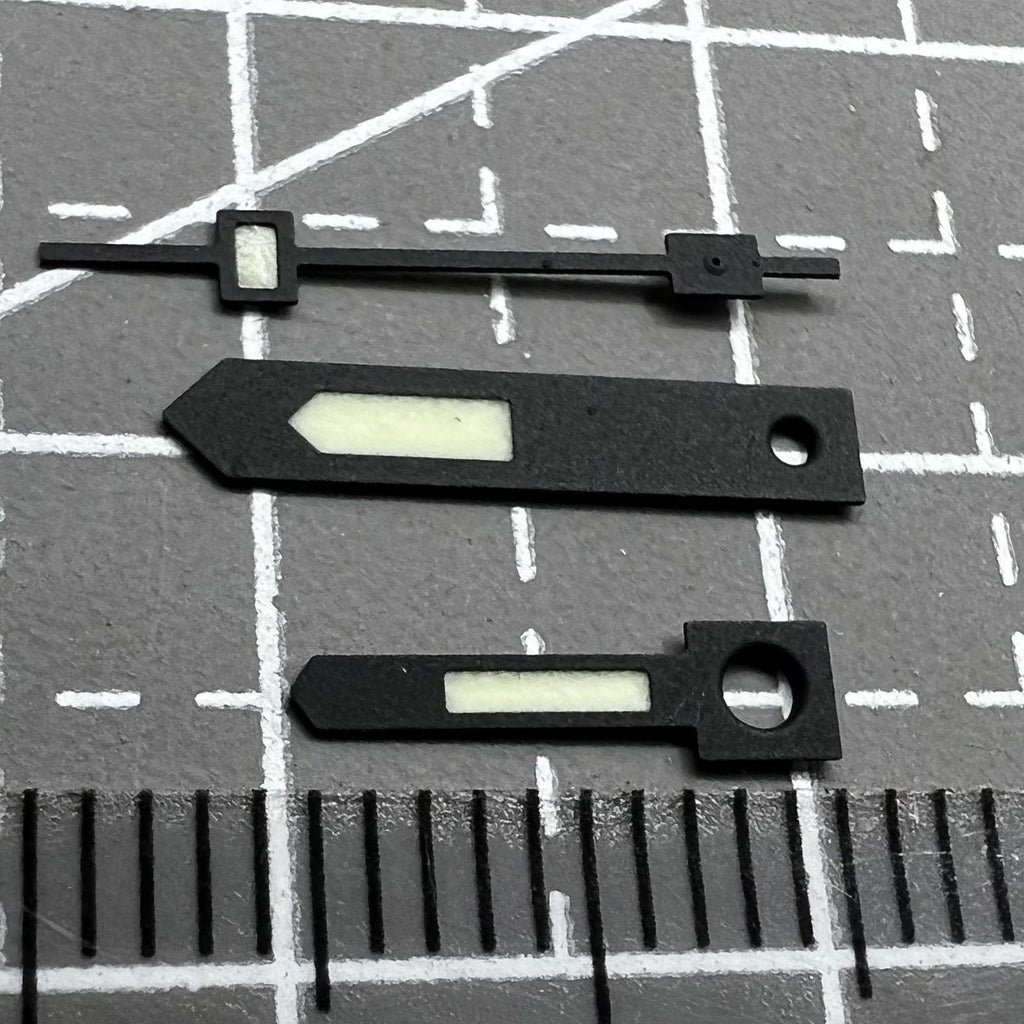 Black Trim C3 Green Lume Vintage Hands Set for NH34 NH35 NH36 NH38 NH39 NH70