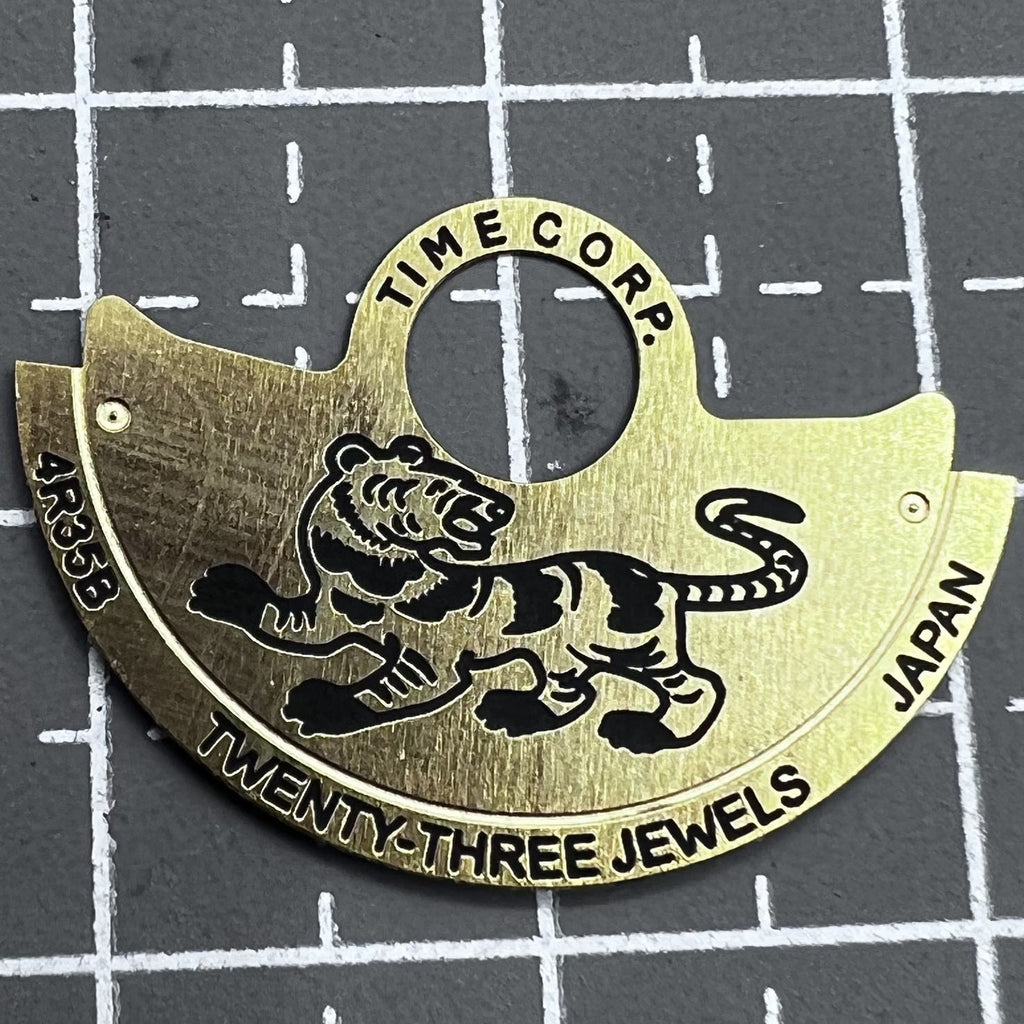 China Zodiac Golden Tiger Rotor Oscillating Weight Overlay for NH35 NH36 4R35