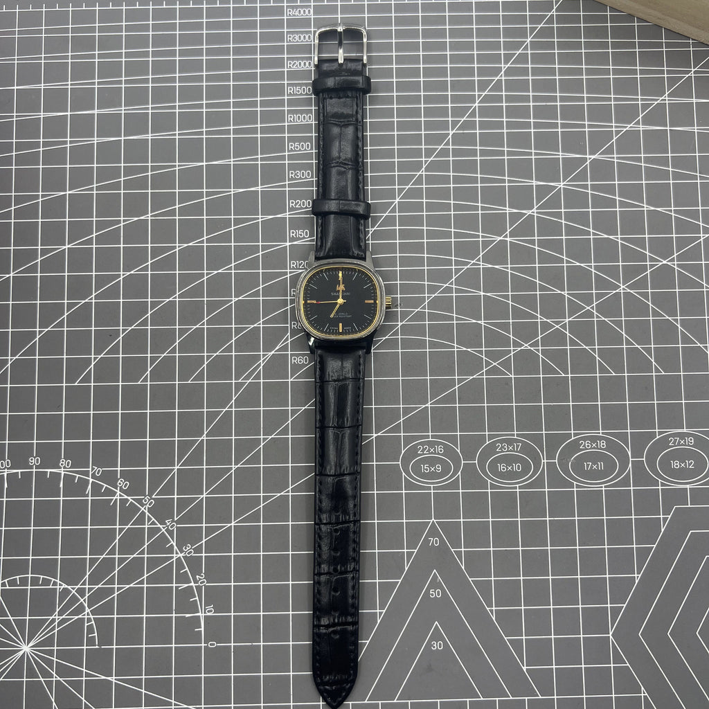 34mm Shanghai Factory Made Manual Mechanical Watch Black 19 Jews Shock-Resistant