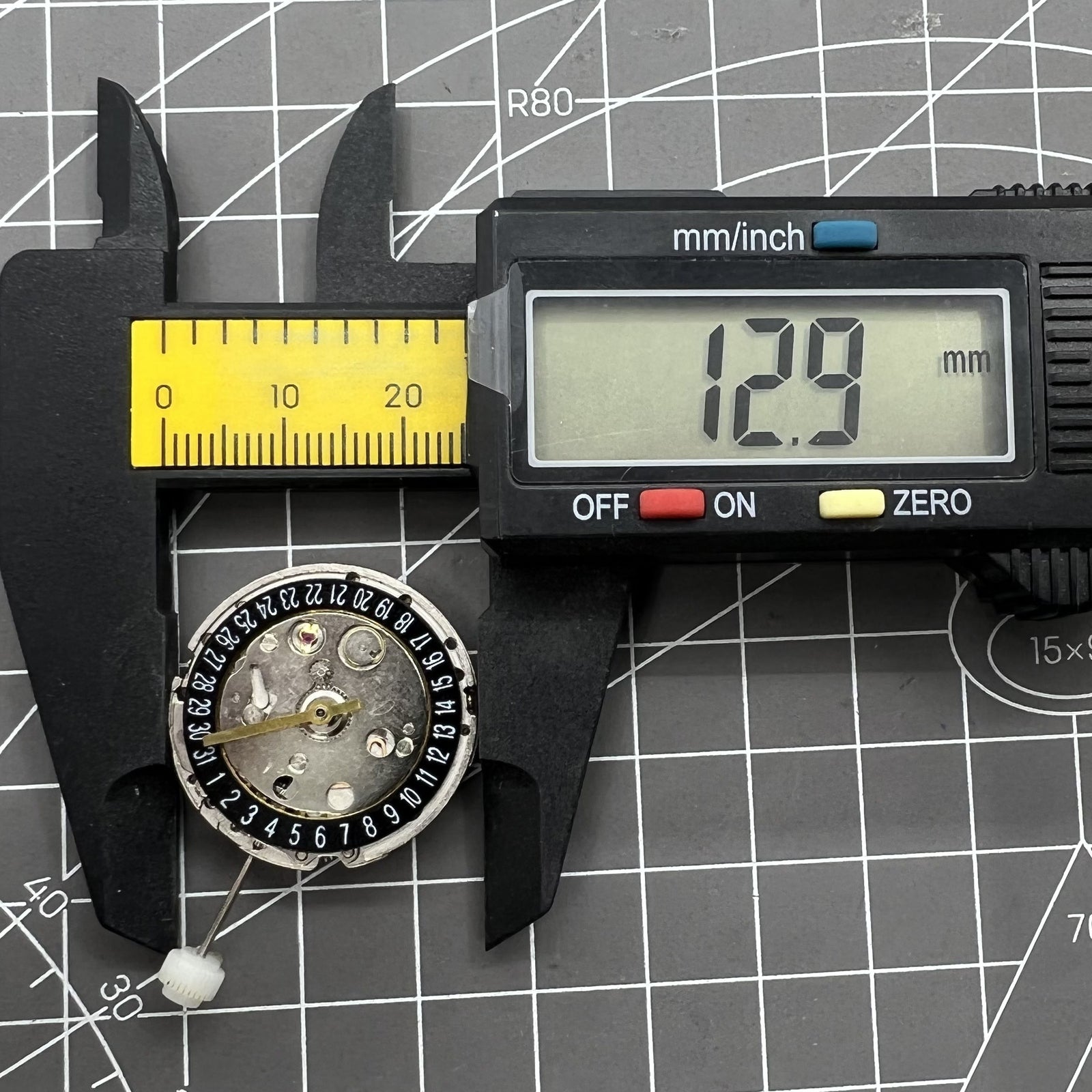 GMT Mechanical Movement Black Day Date Calendar at 6 For 2813